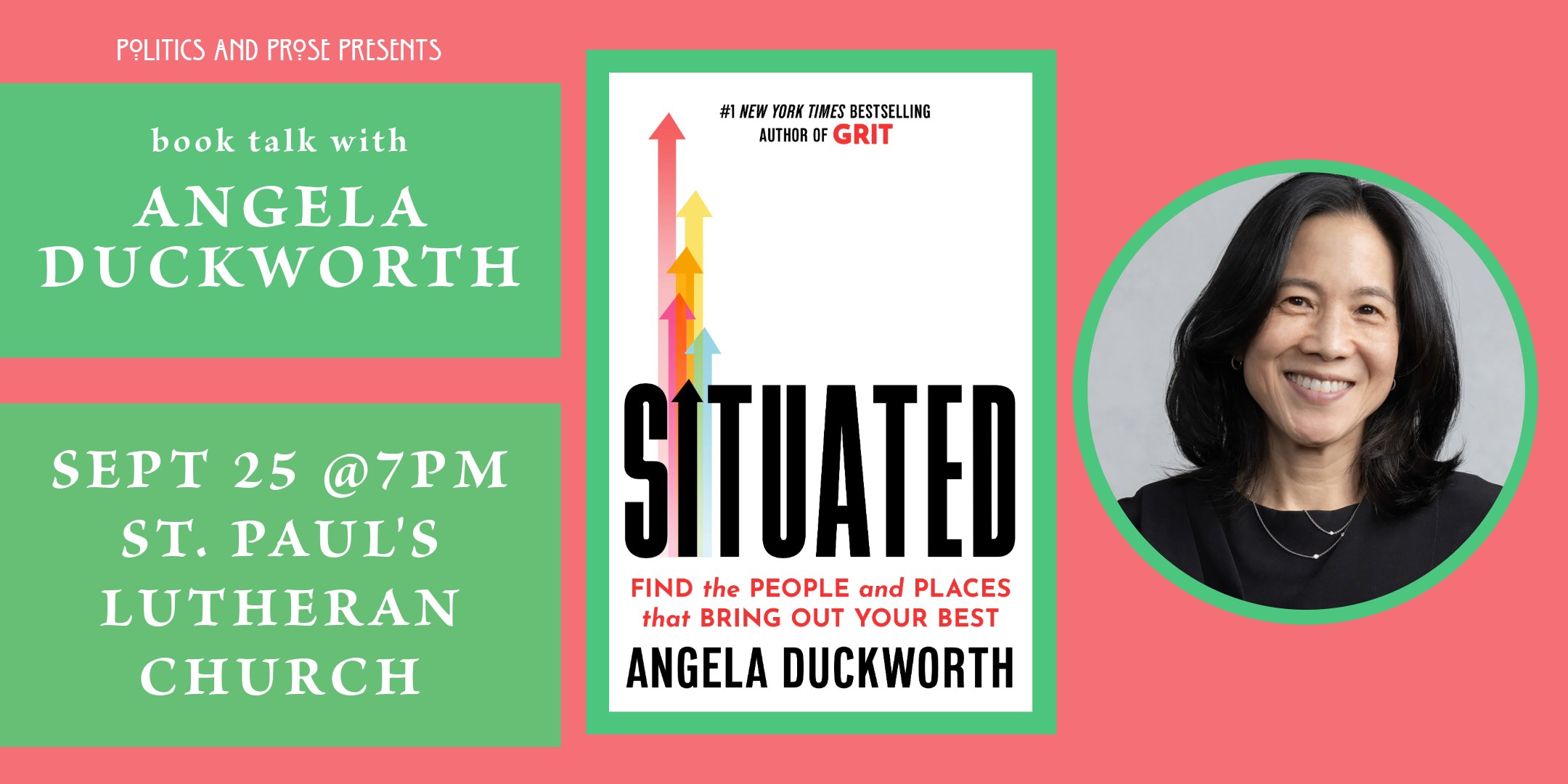 Angela Duckworth: Situated — with Daniel Pink (Washington, DC)