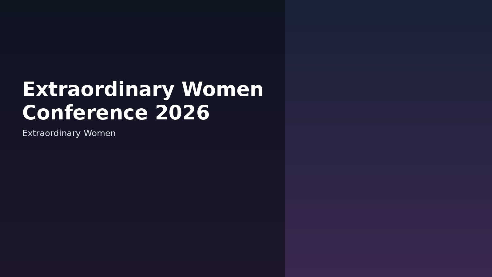 Extraordinary Women Conference 2026
