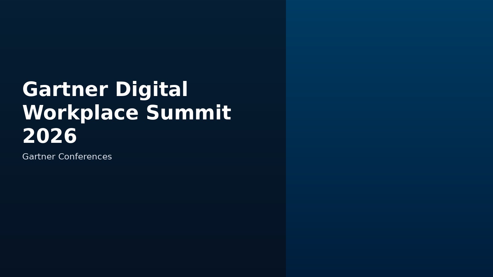 Gartner Digital Workplace Summit 2026