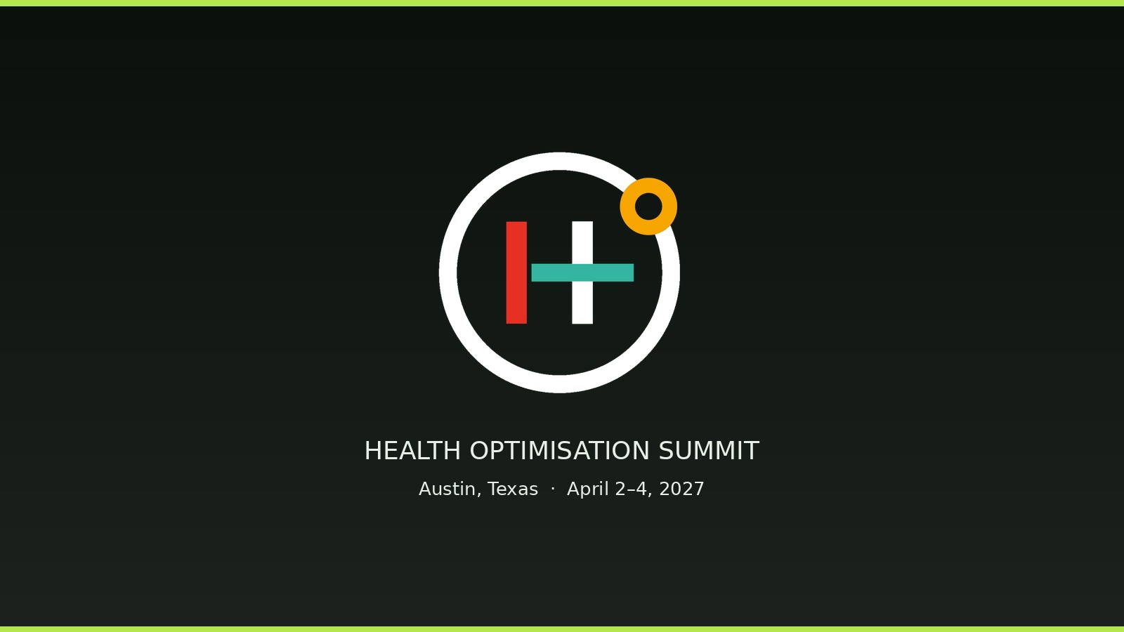 Health Optimisation Summit Austin 2027