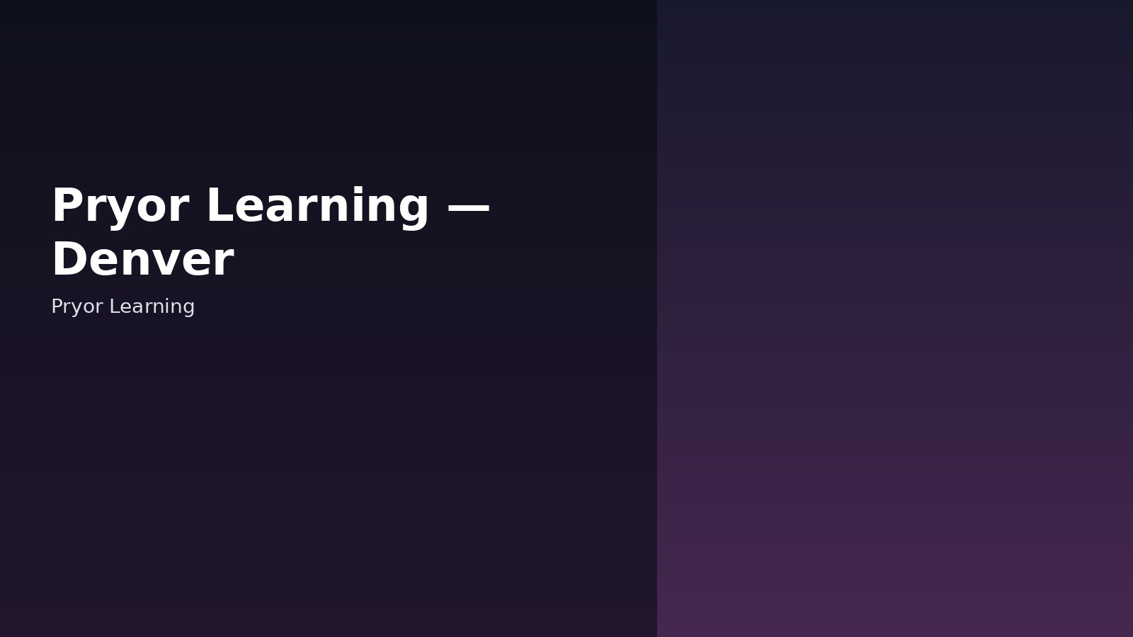 Pryor Learning — Denver