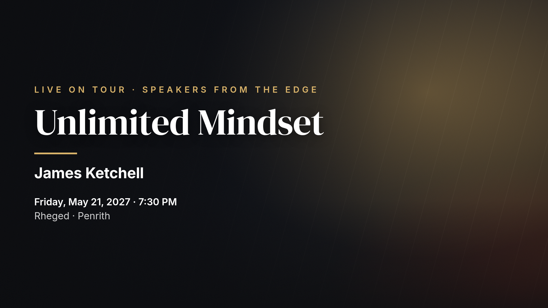 James Ketchell: Unlimited Mindset — Penrith