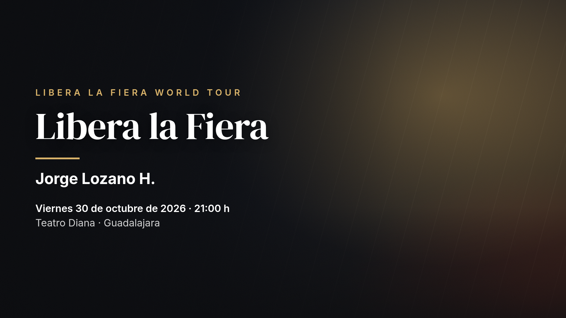Jorge Lozano H.: Libera la Fiera — Guadalajara