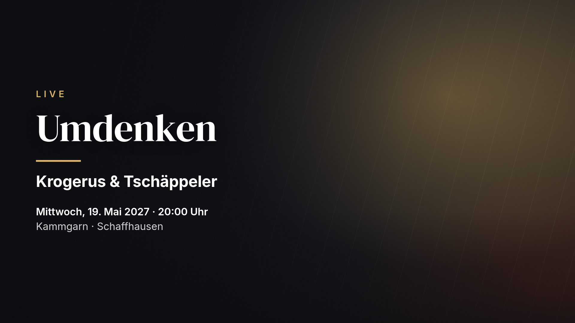 Krogerus & Tschäppeler: Umdenken — Schaffhausen