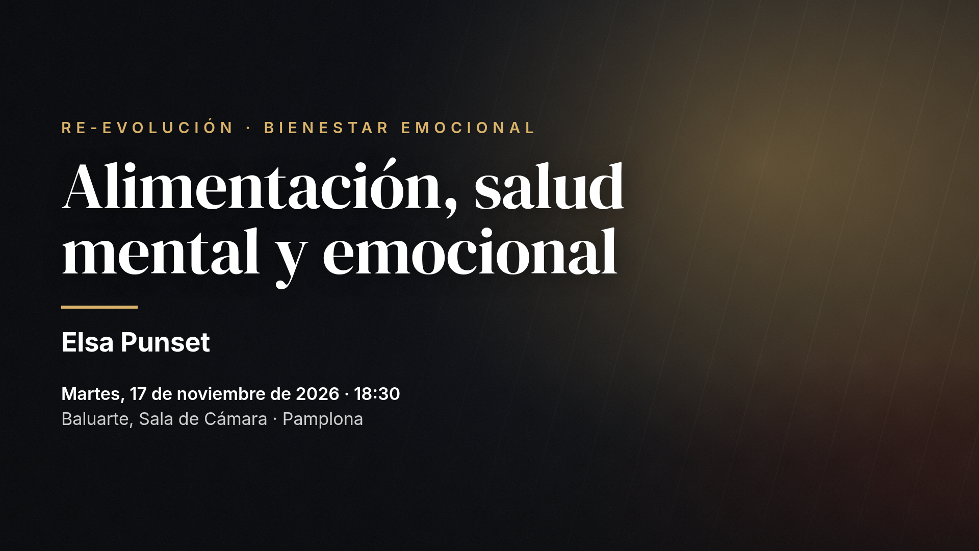 Elsa Punset at Re-evolución: Alimentación, salud mental y emocional