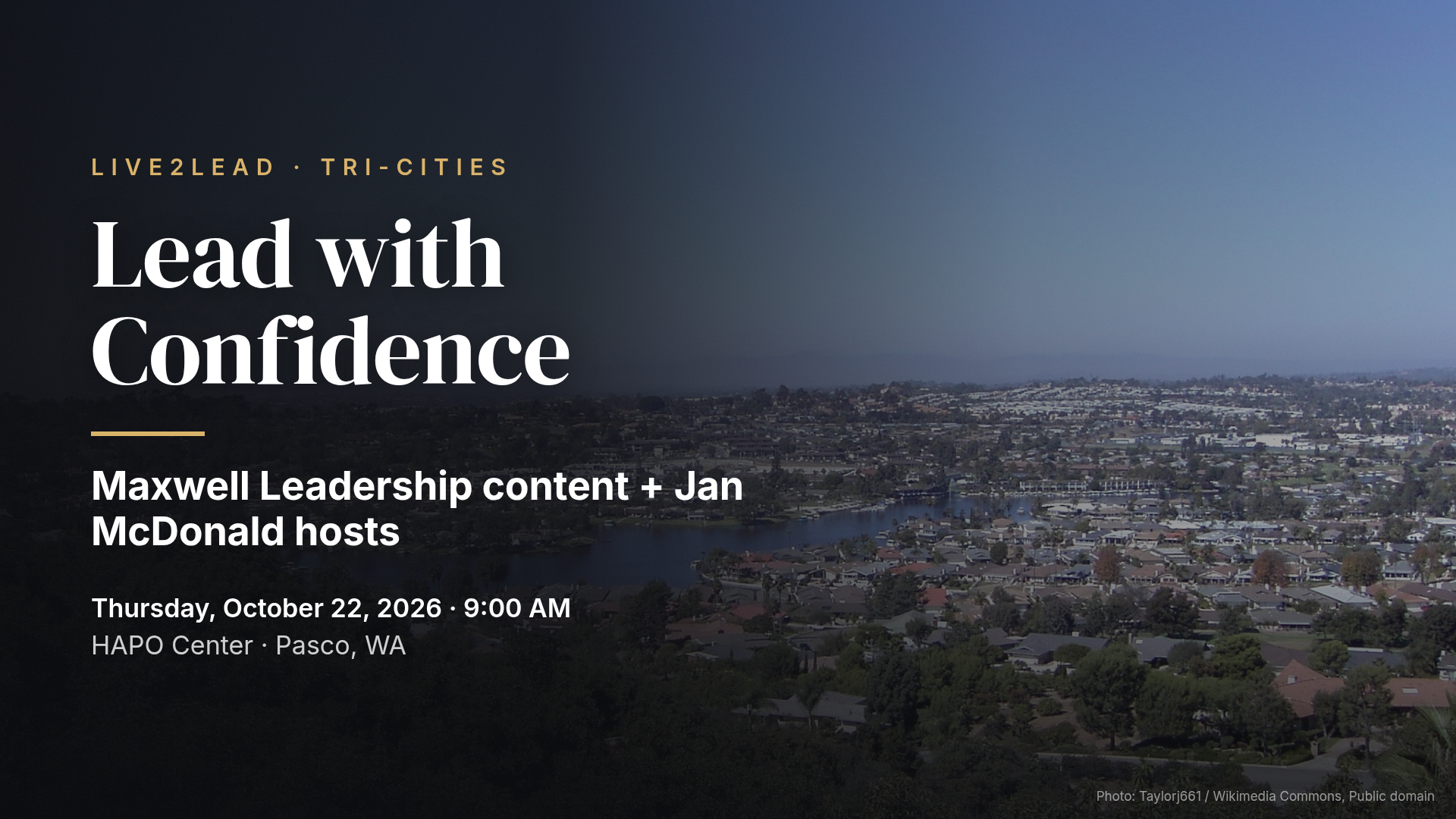 Live2Lead Tri-Cities 2026 — Jan McDonald (Pasco)