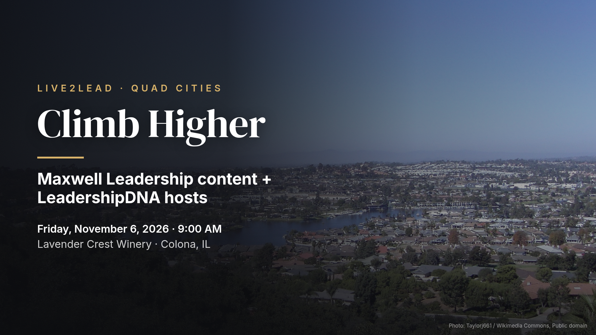 Live2Lead Quad Cities 2026 — LeadershipDNA (Colona)