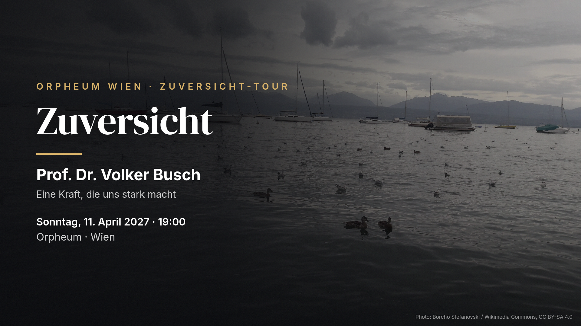 Volker Busch: Zuversicht — Wien