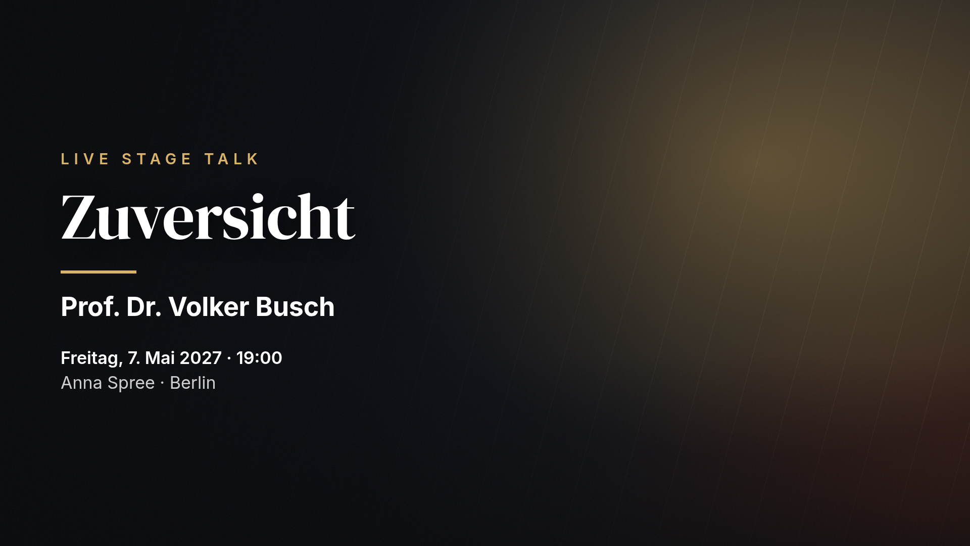 Volker Busch: Zuversicht — Berlin