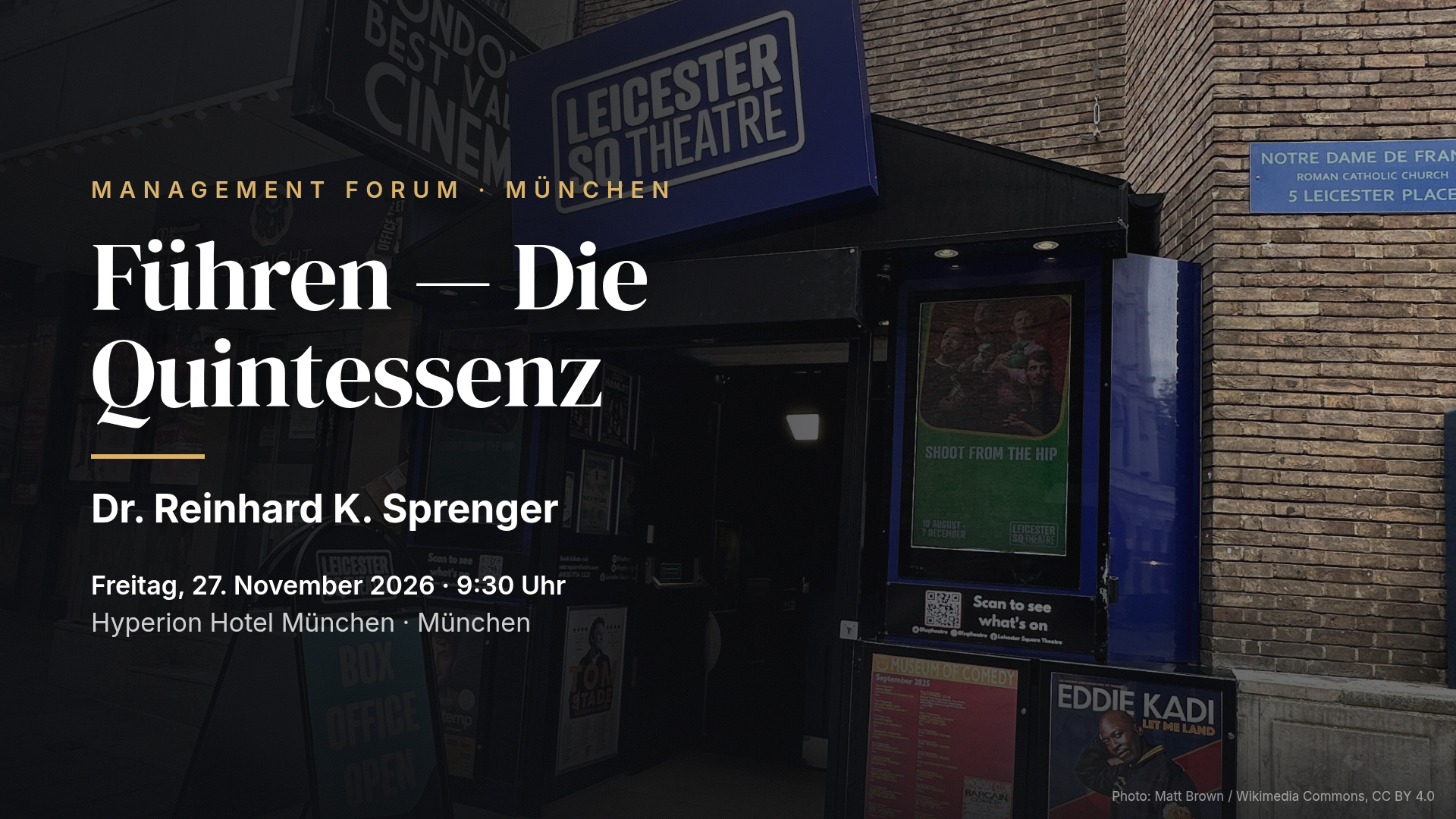 Reinhard K. Sprenger: Führen — Die Quintessenz (München)