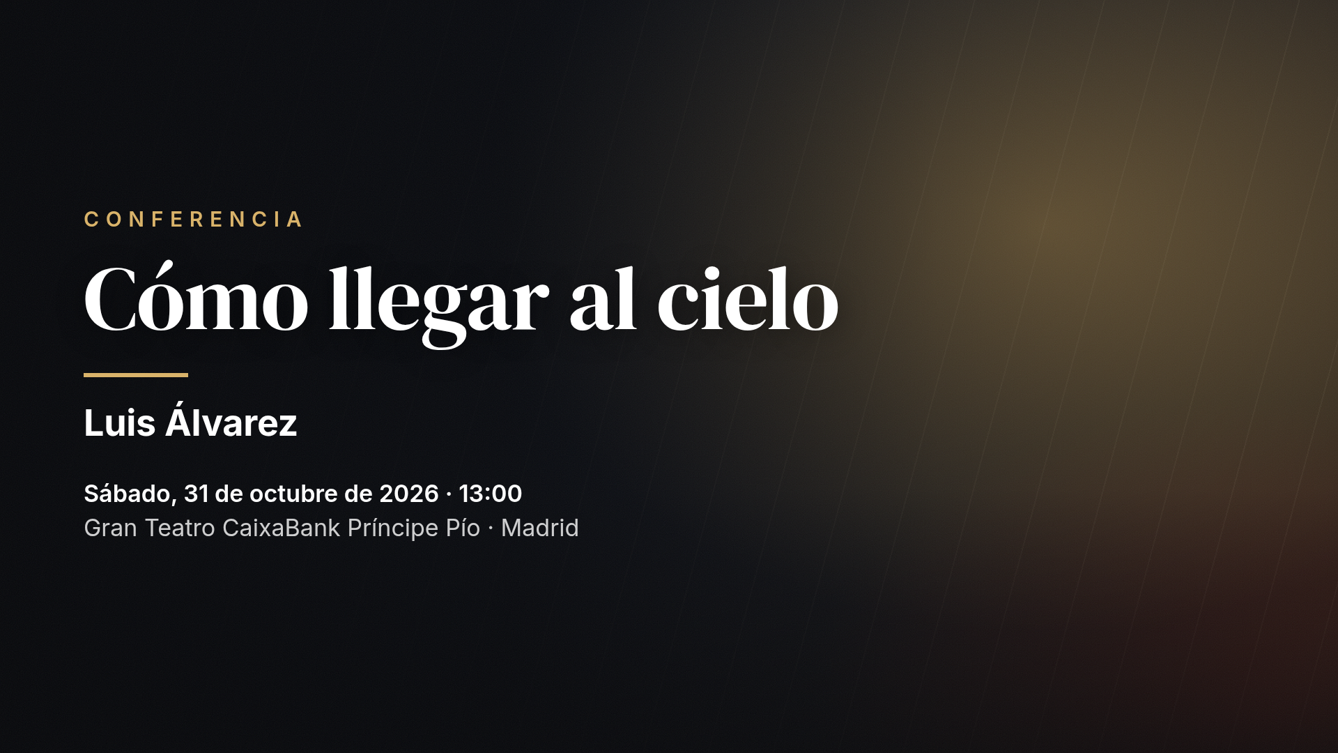 Luis Álvarez: Cómo llegar al cielo