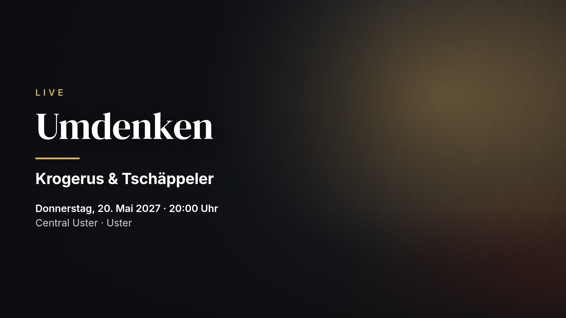 Krogerus & Tschäppeler: Umdenken — Uster