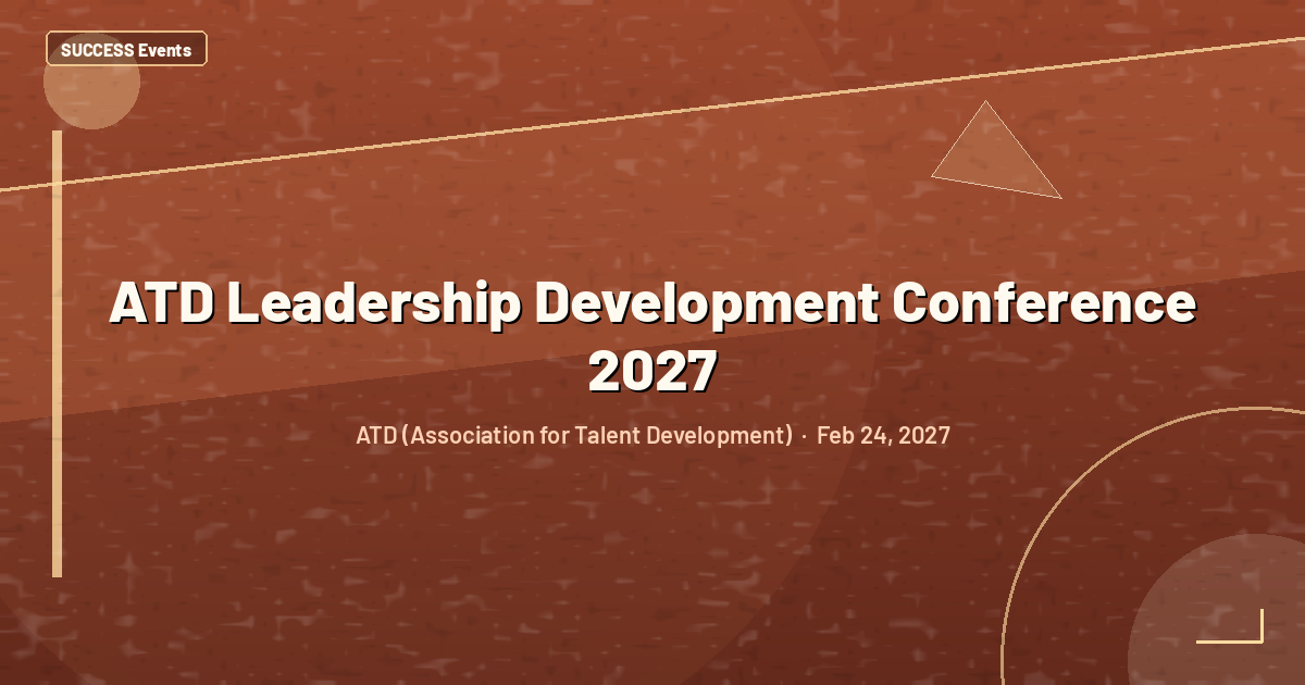 ATD Leadership Development Conference 2027