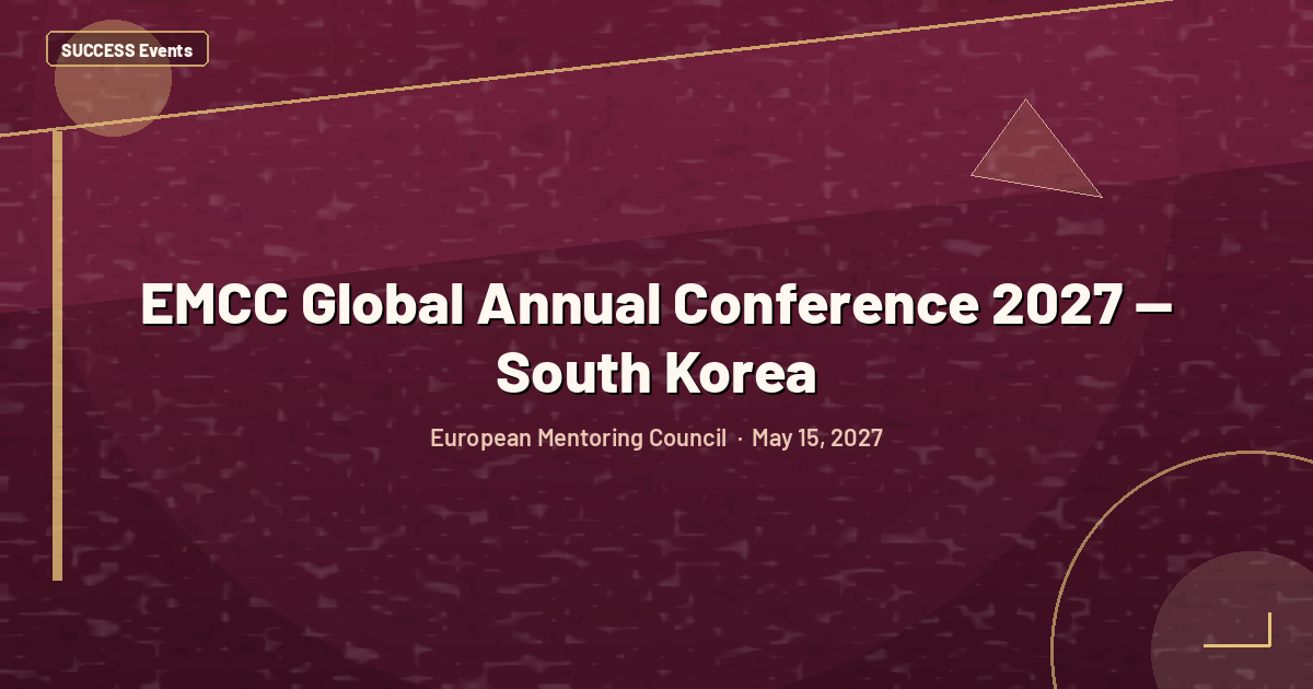 EMCC Global Annual Conference 2027 — South Korea