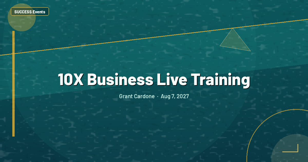 10X Business Live Training