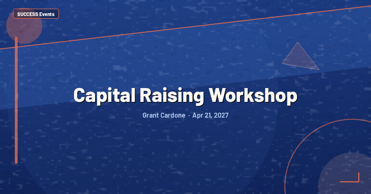 Capital Raising Workshop