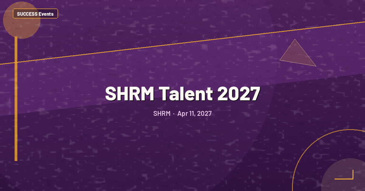 SHRM Talent 2027