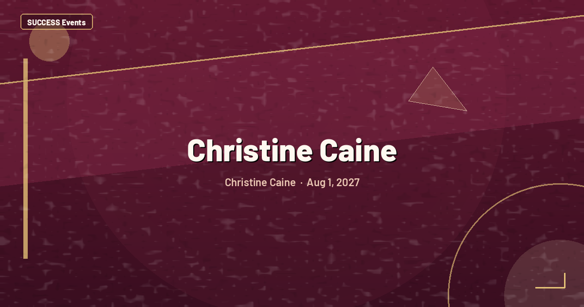 Christine Caine