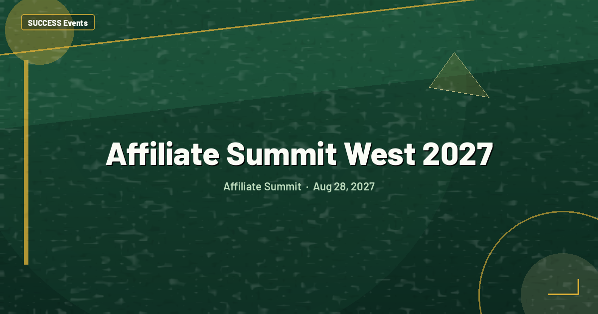 Affiliate Summit West 2027