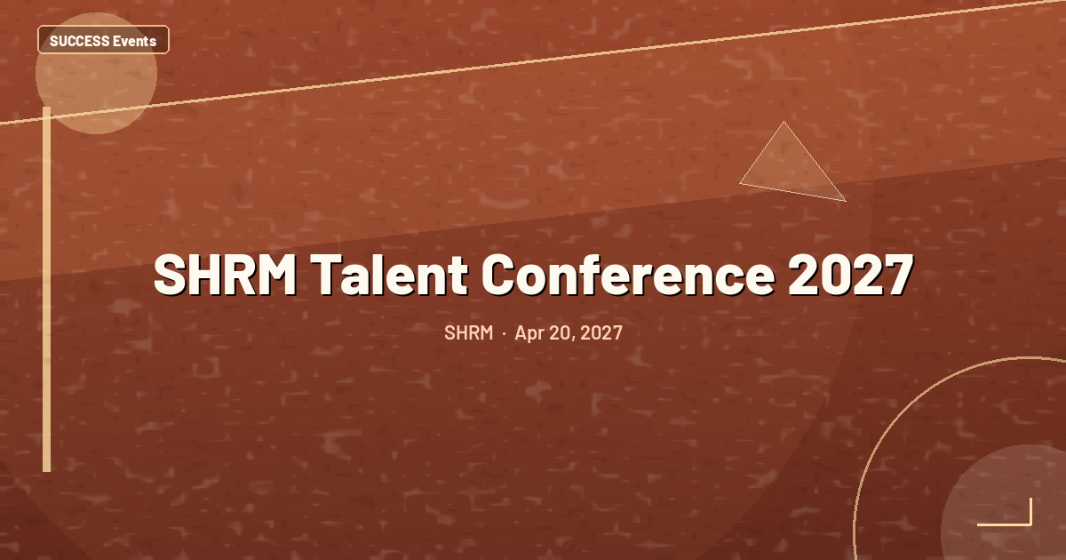 SHRM Talent Conference 2027