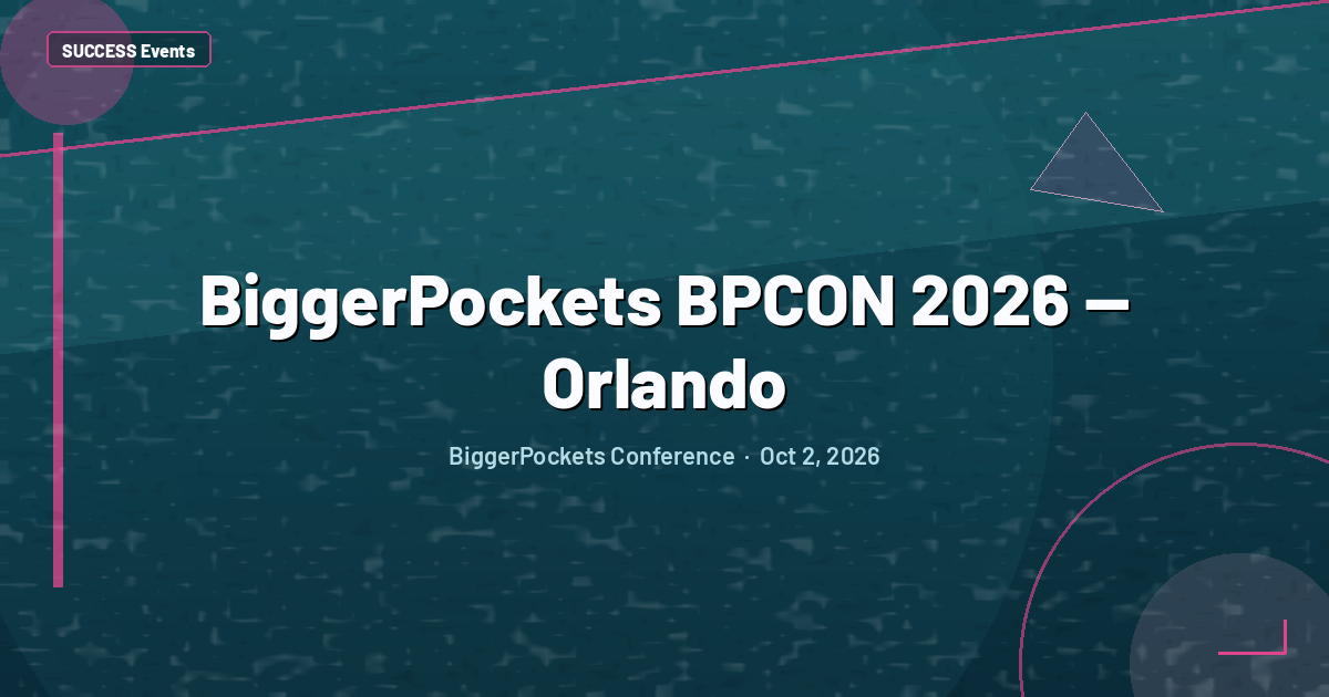 BiggerPockets BPCON 2026 — Orlando